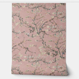 Vincent Van Gogh Almond Blossom on Rose Pink Tapete