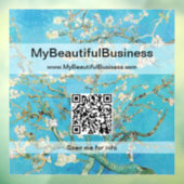 Vincent Van Gogh - Almond Blossom QR-Code Fensteraufkleber (Blatt 3)