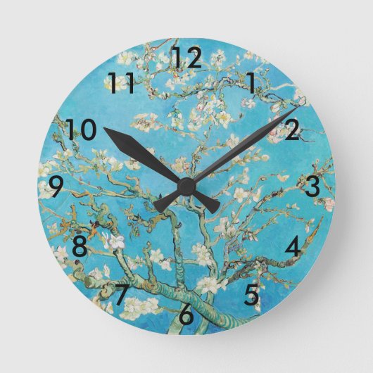 Vincent van Gogh - Almond Blossom Runde Wanduhr (Vorderseite)