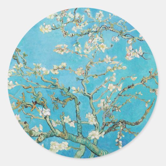 Vincent van Gogh - Almond Blossom Runder Aufkleber (Vorderseite)