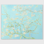 Vincent Van Gogh Almond Blossoms: Aqua Geschenkpapier (Flach)