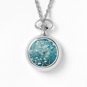 Vincent Van Gogh Almond Blossoms Aquamarin Watch Armbanduhr