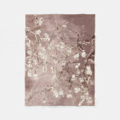 Vincent Van Gogh Almond Blossoms Beige Taupe Fleecedecke (Vorderseite)