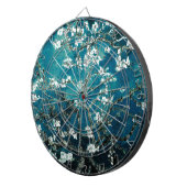 Vincent Van Gogh Almond Blossoms Dark Aquamarin Dartscheibe (Vorderseite rechts)