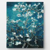 Vincent Van Gogh Almond Blossoms Dark Aquamarin Fotoplatte (Vorderseite)