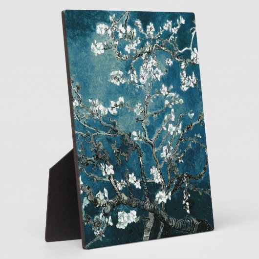 Vincent Van Gogh Almond Blossoms Dark Aquamarin Fotoplatte (Seite)