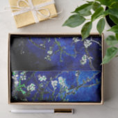 Vincent Van Gogh Almond Blossoms Deep Blue Seidenpapier (Geschenk)