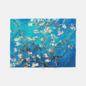 Vincent Van Gogh Almond Blossoms Helles Türkis Fleecedecke (Vorderseite (Horizontal))