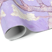 Vincent Van Gogh Almond Blossoms: Lavender Geschenkpapier (Rolleneckpunkt)