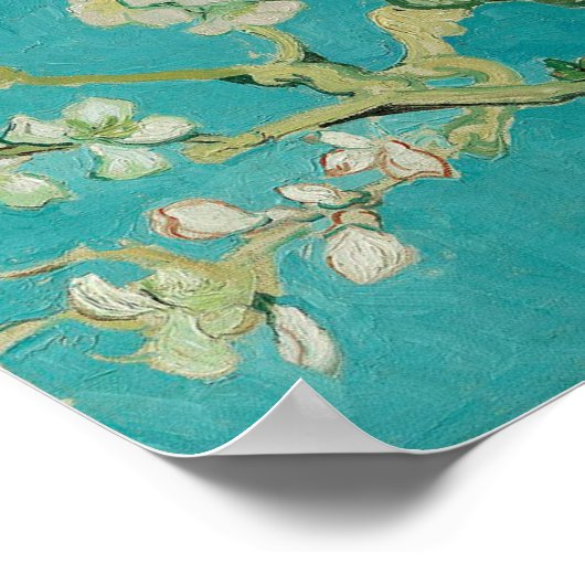 Vincent van Gogh Almond Blossoms Poster (Ecke)