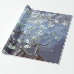 Vincent Van Gogh Almond Blossoms Steel Blue Geschenkpapier<br><div class="desc">Vincent Van Gogh Almond Blossoms Artist: Vincent Van Gogh Titel: Almond Blossoms geändert durch 2sweet4wordsDesigns / PureVintageLove Packpapier,  Geschenkpackung,  Geschenkpapier,  Gewebepapier,  elegant,  impressionismus,  Vincent Van Gogh,  Van Gogh,  Almond Blossoms,  Blume,  Blumen, </div>
