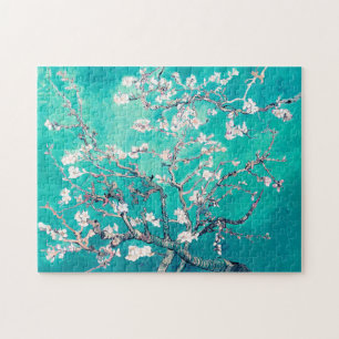 Vincent Van Gogh Almond Blossoms Türkis Puzzle
