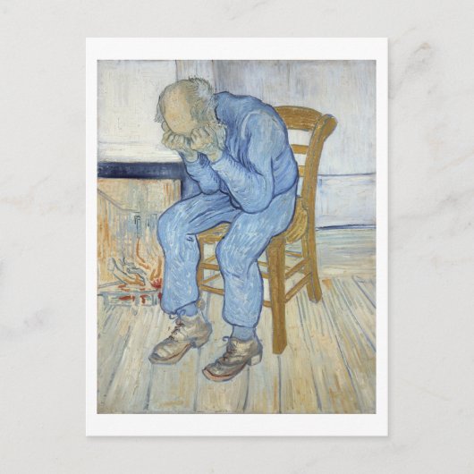 Vincent van Gogh | Alter Mann in Sorrow Postkarte (Vorderseite)