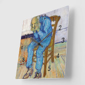 Vincent van Gogh - Am Tor der Ewigkeit Quadratische Wanduhr (Winkel)