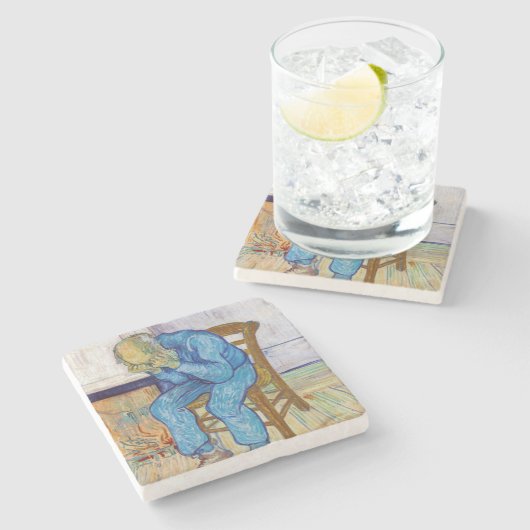 Vincent van Gogh - Am Tor der Ewigkeit Steinuntersetzer (Seitenansicht)