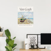 Vincent van Gogh Angelboote auf der Beach Art Poster (Heimbüro)
