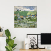 Vincent van Gogh - Ansicht von Auvers Poster (Heimbüro)