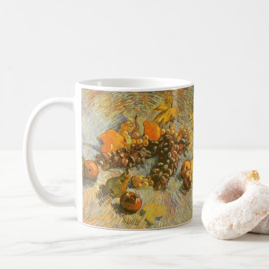 Vincent van Gogh - Äpfel, Birnen, Zitronen, Traube Kaffeetasse (Mit Donut)
