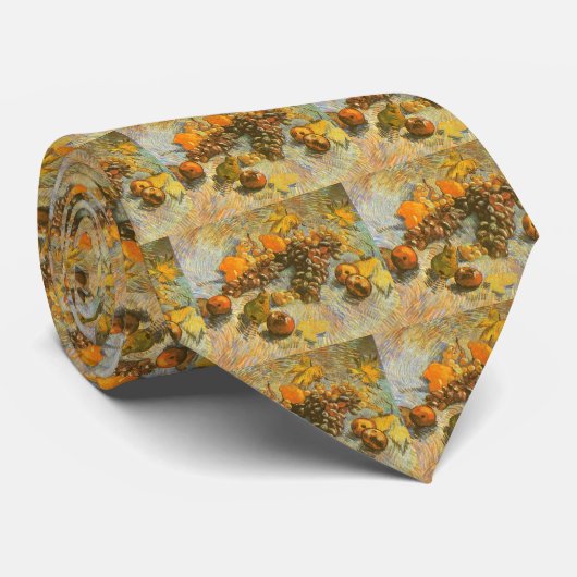 Vincent van Gogh - Äpfel, Birnen, Zitronen, Traube Krawatte (Gerollt)