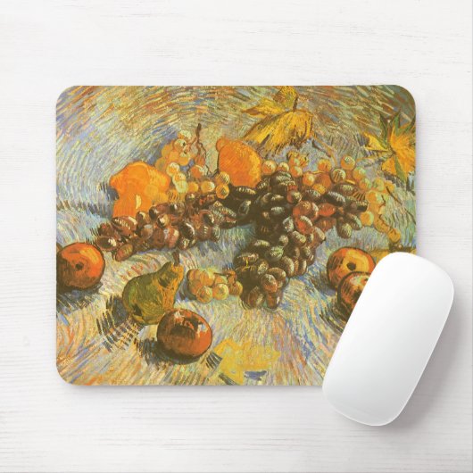 Vincent van Gogh - Äpfel, Birnen, Zitronen, Traube Mousepad (Mit Mouse)