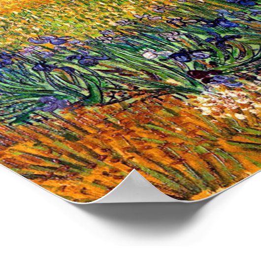 Vincent Van Gogh - Arles mit Irisch Poster (Ecke)