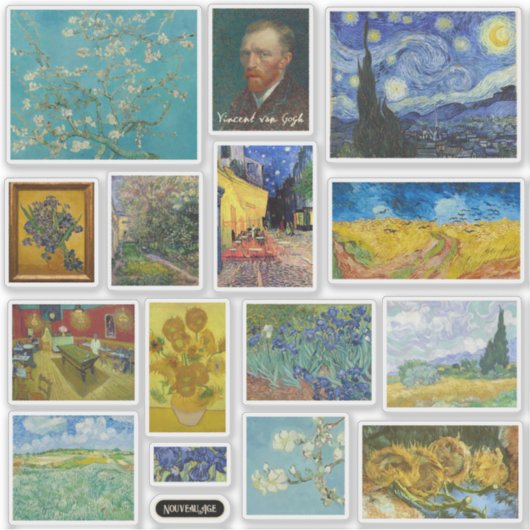 Vincent Van Gogh Art Gallery Sticker Sheet (Vorderseite)