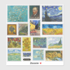 Vincent Van Gogh Art Gallery Sticker Sheet