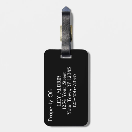 Vincent van Gogh Art Gepäckanhänger (Rückseite vertikal)