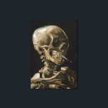 Vincent van Gogh Art Leinwanddruck<br><div class="desc">Vincent van Gogh (Niederländisch, 1853 - 1890) Schädel eines Skeletts mit brennender Zigarette, 1885-86, Öl auf Leinwand Ungerahmt: 32 cm × 24, 5 cm (13 in × 9, 6 in) Früharbeit von Vincent van Gogh. Dieses kleine Gemälde ist Teil der ständigen Sammlung des Van Gogh Museums in Amsterdam. Es wurde...</div>