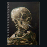 Vincent van Gogh Art Notizblock<br><div class="desc">Vincent van Gogh (Niederländisch, 1853 - 1890) Schädel eines Skeletts mit brennender Zigarette, 1885-86, Öl auf Leinwand Ungerahmt: 32 cm × 24, 5 cm (13 in × 9, 6 in) Früharbeit von Vincent van Gogh. Dieses kleine Gemälde ist Teil der ständigen Sammlung des Van Gogh Museums in Amsterdam. Es wurde...</div>