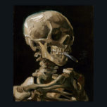 Vincent van Gogh Art Poster<br><div class="desc">Vincent van Gogh (Niederländisch, 1853 - 1890) Schädel eines Skeletts mit brennender Zigarette, 1885-86, Öl auf Leinwand Ungerahmt: 32 cm × 24, 5 cm (13 in × 9, 6 in) Früharbeit von Vincent van Gogh. Dieses kleine Gemälde ist Teil der ständigen Sammlung des Van Gogh Museums in Amsterdam. Es wurde...</div>