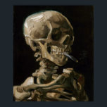 Vincent van Gogh Art Poster<br><div class="desc">Vincent van Gogh (Niederländisch, 1853 - 1890) Schädel eines Skeletts mit brennender Zigarette, 1885-86, Öl auf Leinwand Ungerahmt: 32 cm × 24, 5 cm (13 in × 9, 6 in) Früharbeit von Vincent van Gogh. Dieses kleine Gemälde ist Teil der ständigen Sammlung des Van Gogh Museums in Amsterdam. Es wurde...</div>