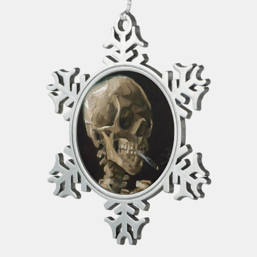 Vincent van Gogh Art Schneeflocken Zinn-Ornament (Rechts)