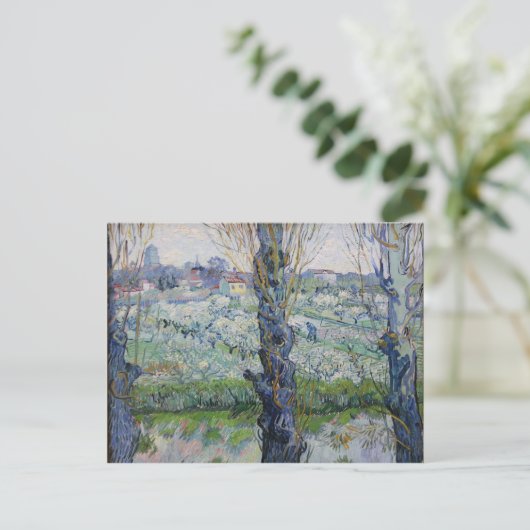 Vincent Van Gogh - Artwork für Bäume Postkarte (Stehend Vorderseite)