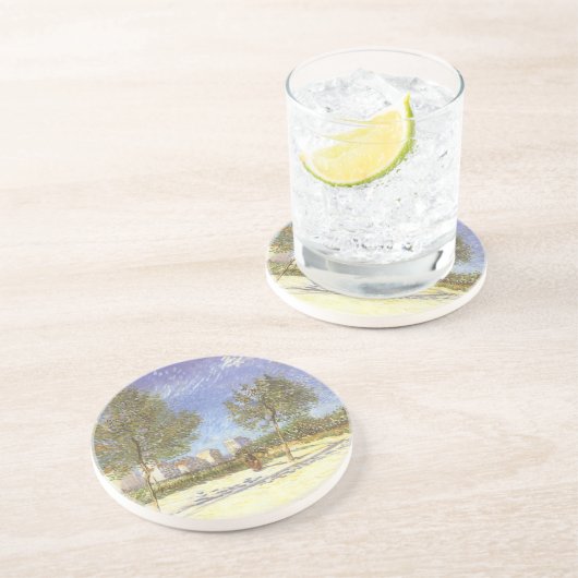 Vincent van Gogh - Auf den Ausläufern von Paris Getränkeuntersetzer (Seite)