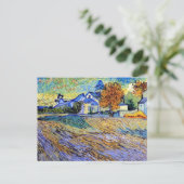 Vincent Van Gogh - Aussicht auf Asyl und Kapelle Postkarte (Stehend Vorderseite)