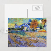 Vincent Van Gogh - Aussicht auf Asyl und Kapelle Postkarte (Vorne/Hinten)