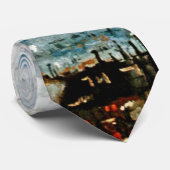 Vincent Van Gogh - Aussicht auf die Dächer von Par Krawatte (Gerollt)