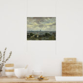 Vincent van Gogh - Aussicht auf Paris Poster (Küche)
