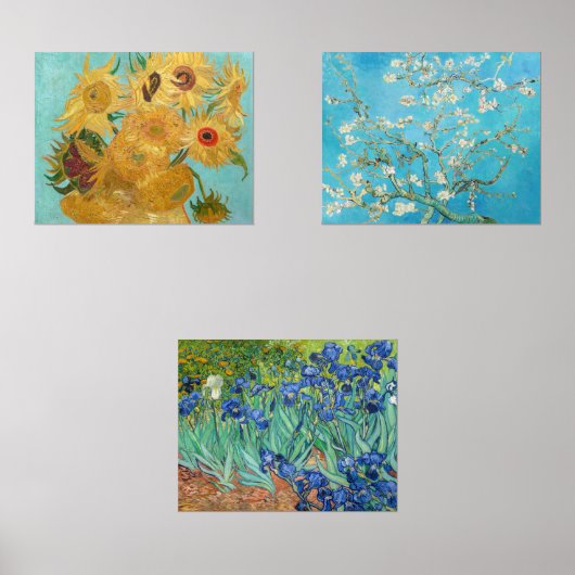 Vincent Van Gogh - Auswahl der Meisterwerke Bilderwand Sets (Vorderseite)