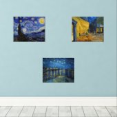 Vincent Van Gogh - Auswahl der Nachtmeisterschafte Bilderwand Sets (Holzboden)
