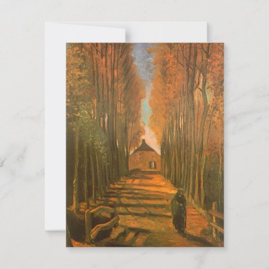 Vincent van Gogh - Avenue of Poplars im Herbst (Vorderseite)