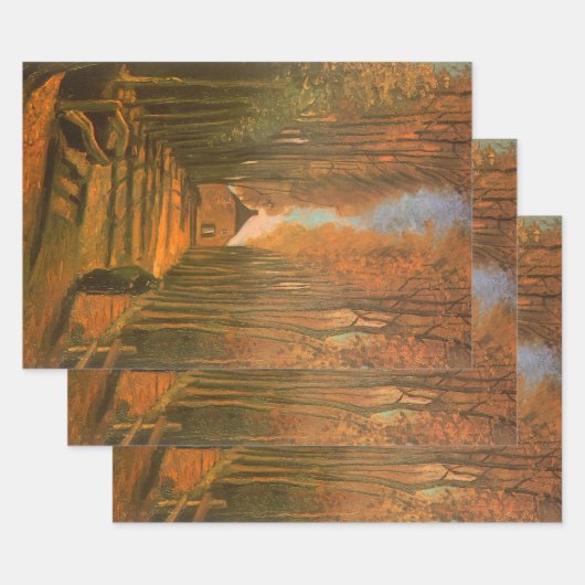 Vincent van Gogh - Avenue of Poplars im Herbst Geschenkpapier Set (Set)
