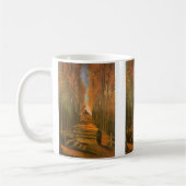 Vincent van Gogh - Avenue of Poplars im Herbst Kaffeetasse (Links)