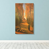 Vincent van Gogh - Avenue of Poplars im Herbst Leinwanddruck (Insitu (Holzboden))