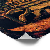 Vincent Van Gogh - Avenue of Poplars im Herbst Poster (Ecke)