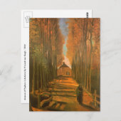 Vincent van Gogh - Avenue of Poplars im Herbst Postkarte (Vorne/Hinten)