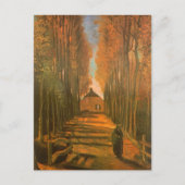 Vincent van Gogh - Avenue of Poplars im Herbst Postkarte (Vorderseite)