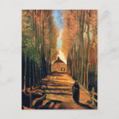 Vincent Van Gogh - Avenue of Poplars im Herbst Postkarte (Vorderseite)