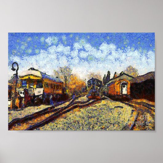 Vincent van Gogh, Bahnhof Poster (Vorne)